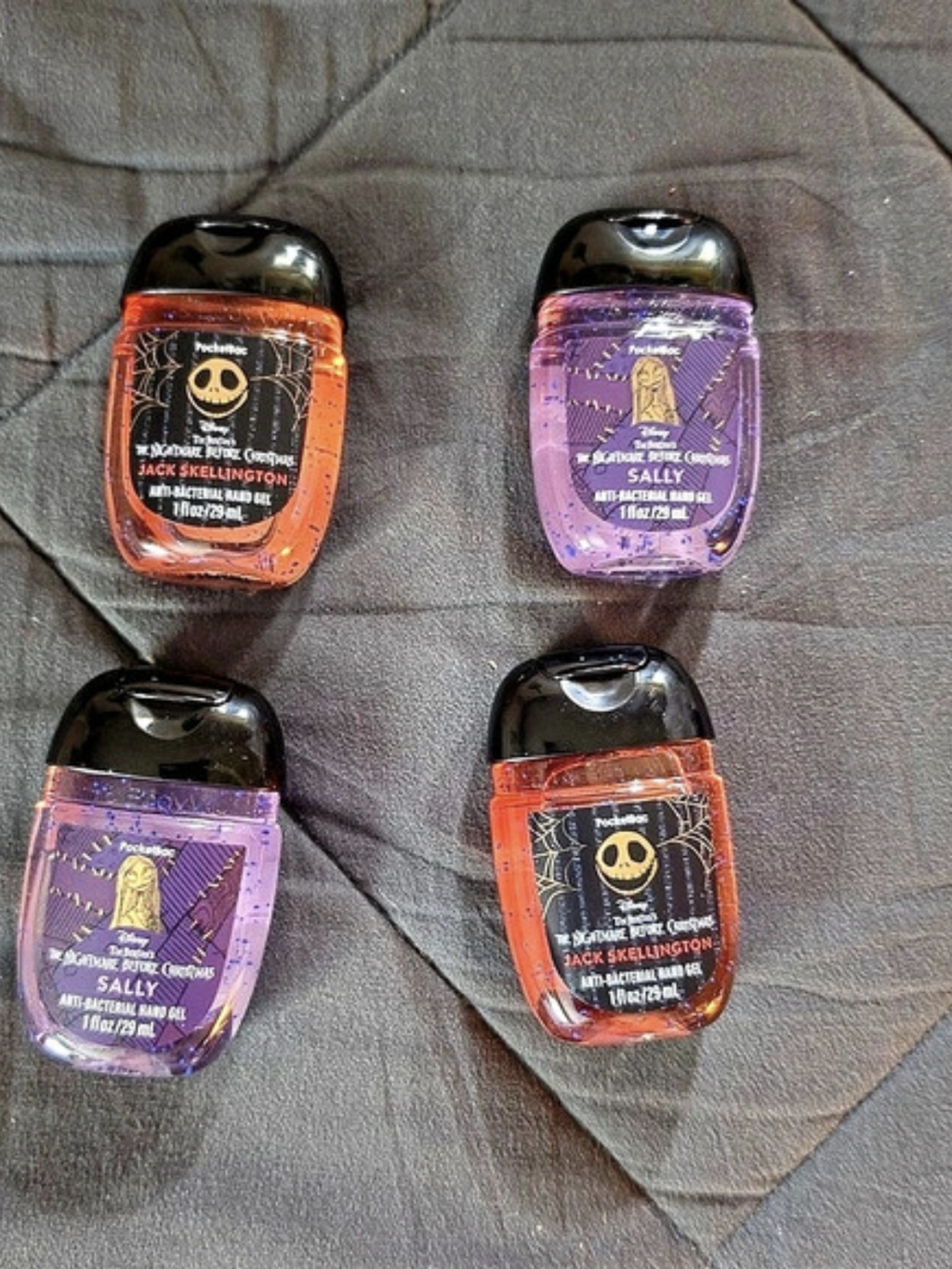 PocketBac Jack Skellington & Sally Anti-Bacterial Hand Gel 4-Pack